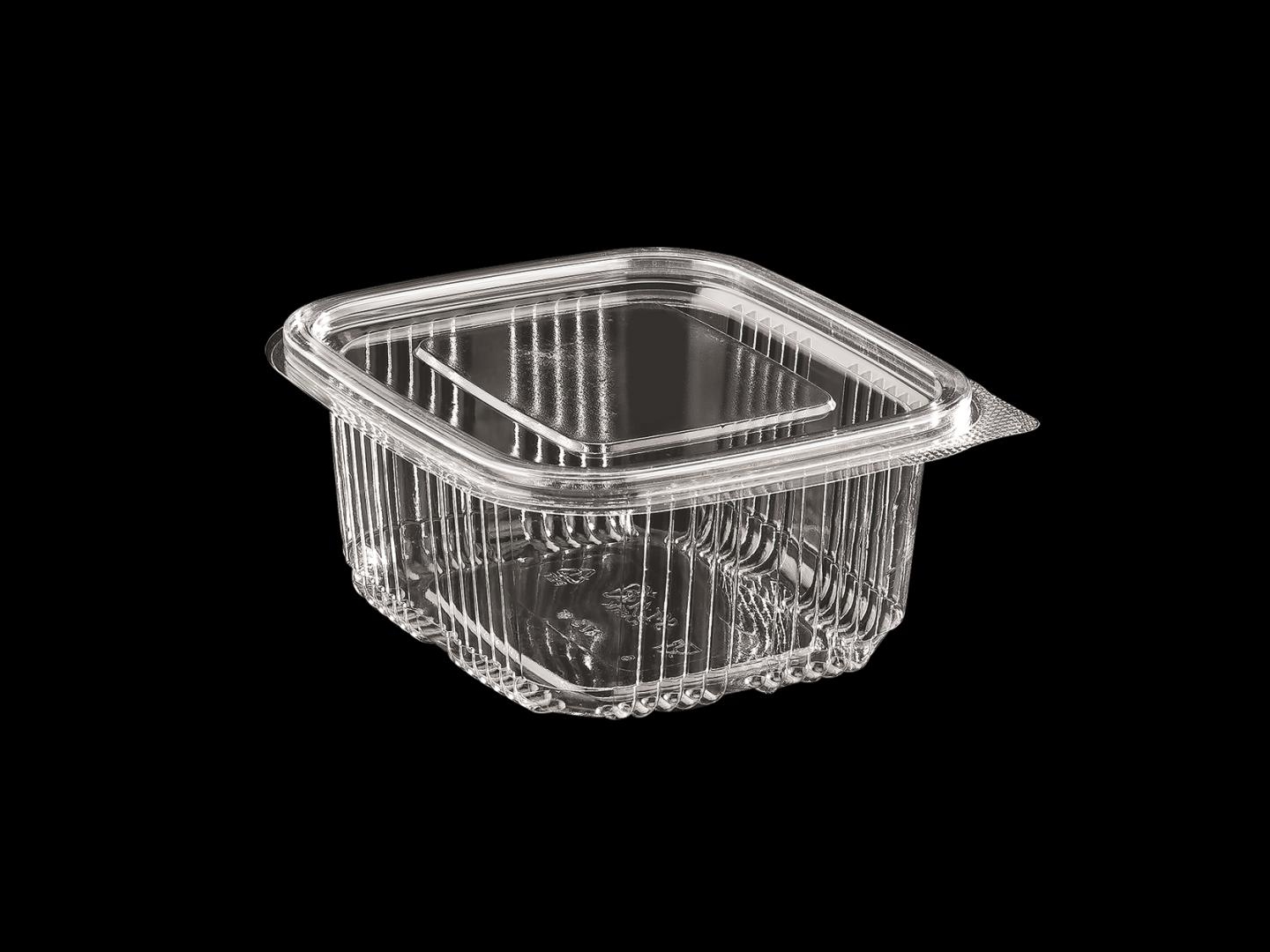 >375 cc Luxury Hinged Lid Food Container