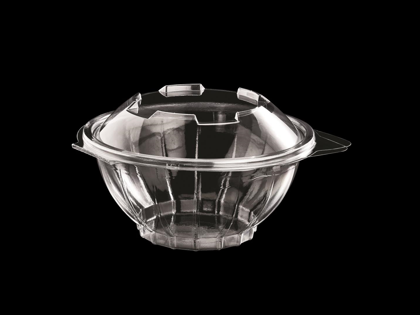 >1000 cc Round Hinged Lid Food Container